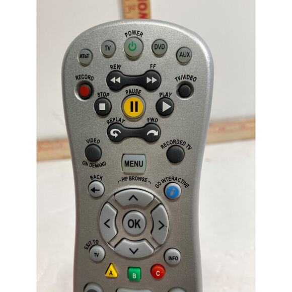 At&t Uverse S10-S1 S10-S2 S10-S3 S10-S4 U-Verse Universal Remote Control - Picture 6 of 8
